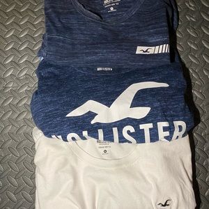 3 Hollister Curved Hem Tees